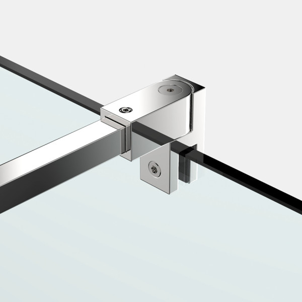 Duschen-Stabilisierungsstange Glas/Wand eckig 8664