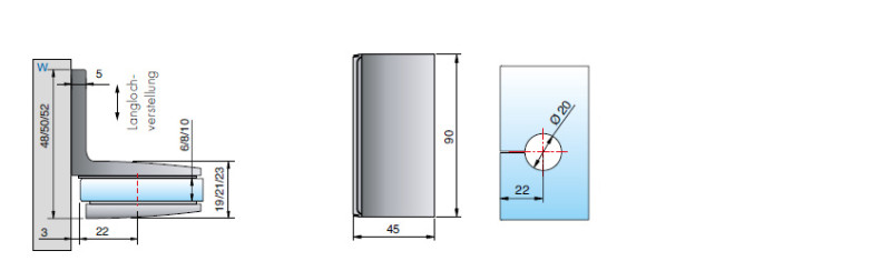 Duschen Winkelverbinder FARFALLA 8107